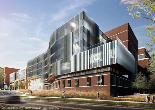 Future cancer center research building (future location og detanomics)